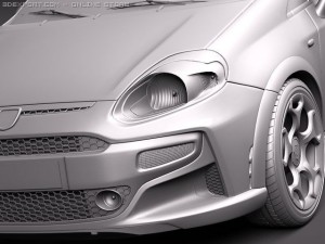 Fiat Punto Abarth 2011 Modello 3D