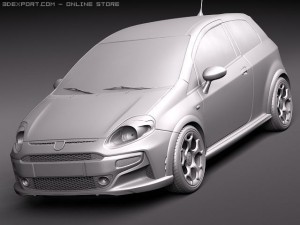 Fiat Punto Abarth 2011 Modello 3D