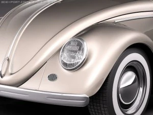 Volkswagen beetle 1950 3D Model