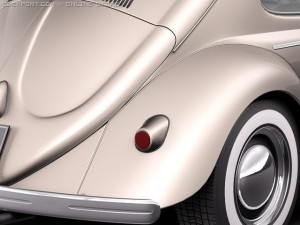 Volkswagen beetle 1950 3D Model