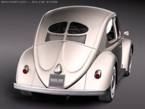 Volkswagen beetle 1950 3D Model
