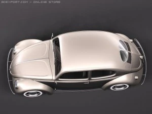 Volkswagen beetle 1950 3D Model
