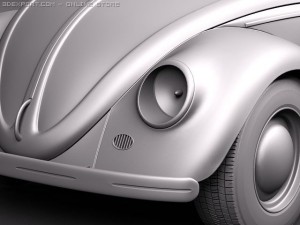 Volkswagen beetle 1950 3D Model