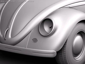 Volkswagen beetle 1950 3D Model