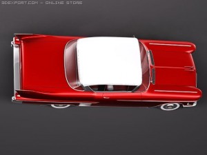 Cadillac Deville Coupe 1958 3D Model