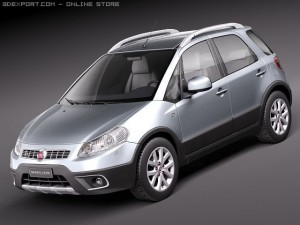 Fiat Sedici 2011 SUV 3D Model