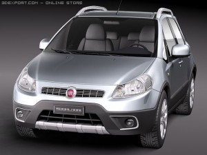 Fiat Sedici 2011 SUV 3D Model