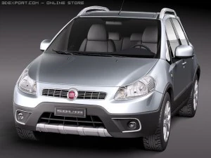 Fiat Sedici 2011 SUV 3D Model