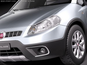 Fiat Sedici 2011 SUV 3D Model