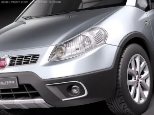 Fiat Sedici 2011 SUV 3D Model