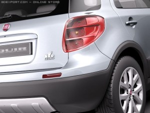 Fiat Sedici 2011 SUV 3D Model