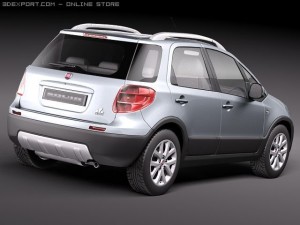 Fiat Sedici 2011 SUV 3D Model