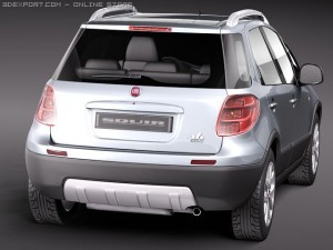 Fiat Sedici 2011 SUV 3D Model