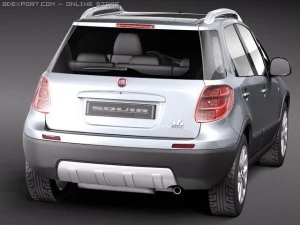 Fiat Sedici 2011 SUV 3D Model