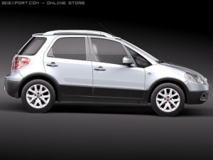 Fiat Sedici 2011 SUV 3D Model