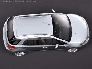 Fiat Sedici 2011 SUV 3D Model