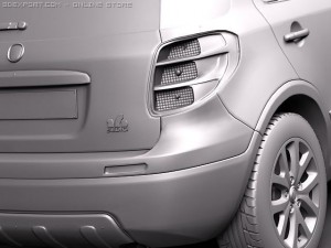 Fiat Sedici 2011 SUV 3D Model