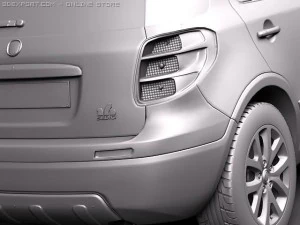 Fiat Sedici 2011 SUV 3D Model