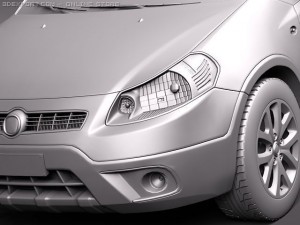 Fiat Sedici 2011 SUV 3D Model