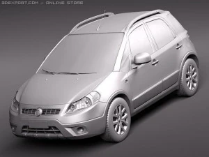 Fiat Sedici 2011 SUV 3D Model