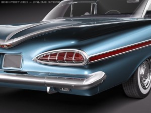 Chevrolet Impala 1959 Coupe 3D Model