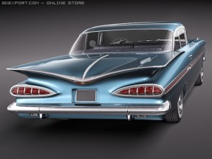 Chevrolet Impala 1959 Coupe 3D Model