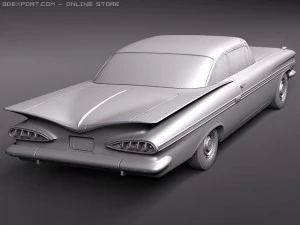 Chevrolet Impala 1959 Coupe 3D Model