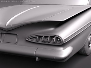 Chevrolet Impala 1959 Coupe 3D Model