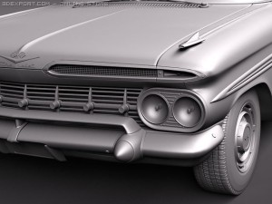 Chevrolet Impala 1959 Coupe 3D Model
