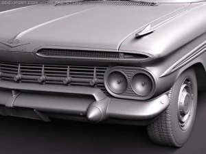 Chevrolet Impala 1959 Coupe 3D Model