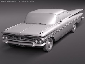 Chevrolet Impala 1959 Coupe 3D Model