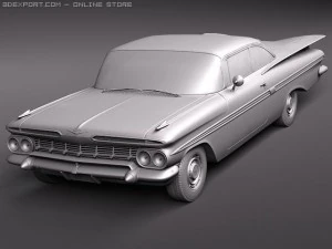 Chevrolet Impala 1959 Coupe 3D Model