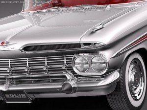 Chevrolet Impala Convertible 1959 Modèle 3D