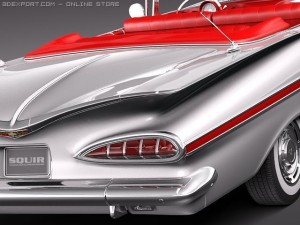 Chevrolet Impala Convertible 1959 Modèle 3D