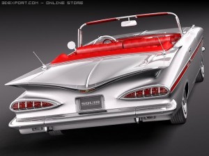 Chevrolet Impala Convertible 1959 Modèle 3D