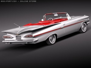 Chevrolet Impala Convertible 1959 Modèle 3D