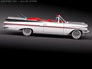Chevrolet Impala Convertible 1959 Modèle 3D