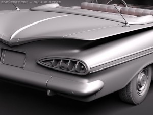 Chevrolet Impala Convertible 1959 Modèle 3D