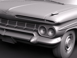 Chevrolet Impala Convertible 1959 Modèle 3D