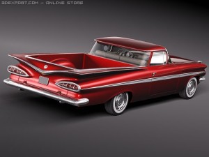 Chevrolet El Camino 1959 3D Model