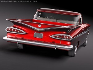 Chevrolet El Camino 1959 3D Model