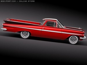 Chevrolet El Camino 1959 3D Model