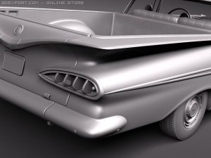 Chevrolet El Camino 1959 3D Model