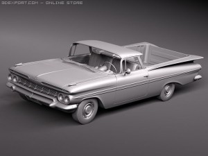 Chevrolet El Camino 1959 3D Model