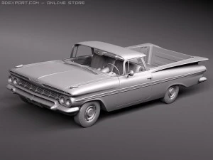 Chevrolet El Camino 1959 3D Model