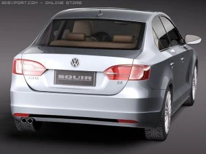 Volkswagen Jetta 2011 3D Model