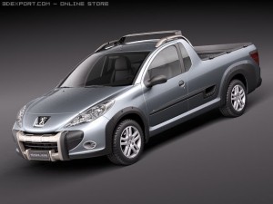 Peugeot Hoggar Truck 2011 3D Модель