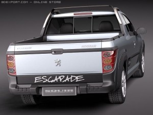 Peugeot Hoggar Truck 2011 3D मॉडल