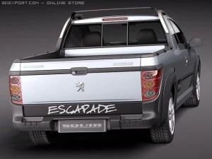 Peugeot Hoggar Truck 2011 3D Model