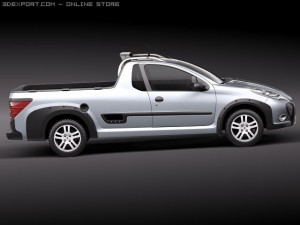 Peugeot Hoggar Truck 2011 3D मॉडल